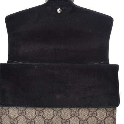 Gucci GG Supreme Monogram Mini Dionysus Shoulder Bag Black 8 of 14