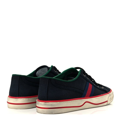 Gucci Canvas Web Mens 1977 Tennis Sneakers 7.5 Black 4 of 9