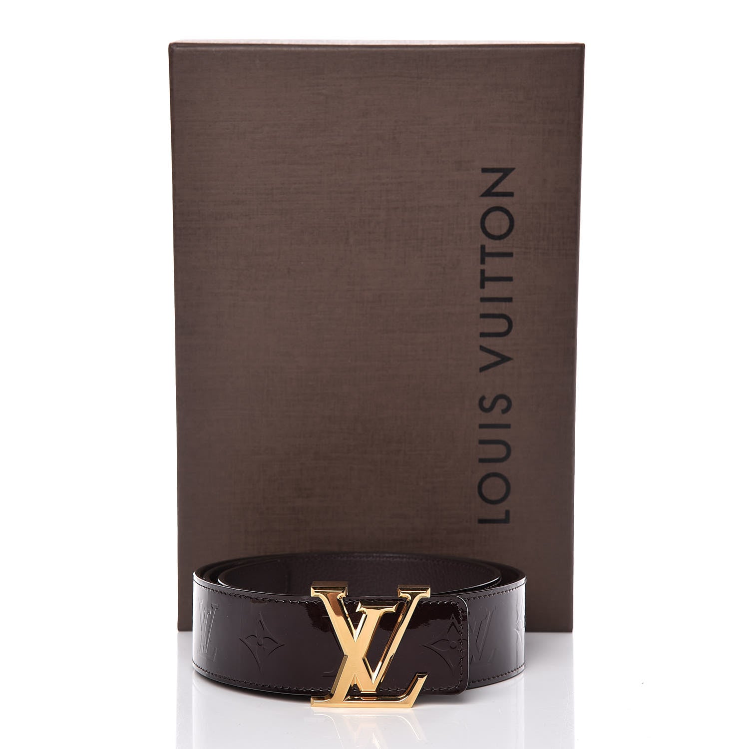 Louis Vuitton Vernis LV Facettes Belt 90 36 Amarante 430301