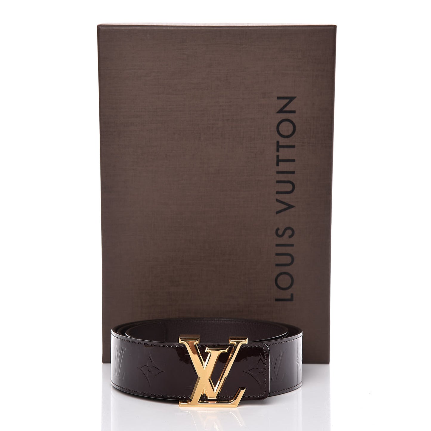 Vernis LV Facettes Belt 90 36 Amarante