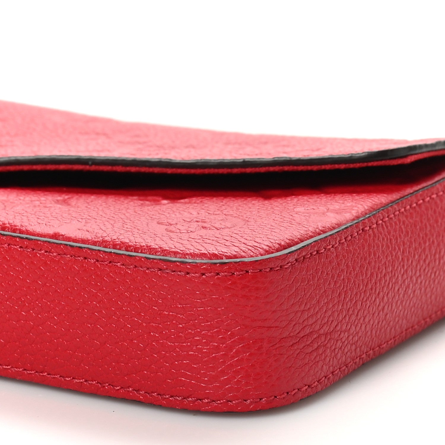 Louis Vuitton Empreinte Pochette Felicie Chain Wallet Scarlet 9 of 9