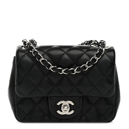 Chanel Lambskin Quilted Mini Square Flap Black 1 of 11