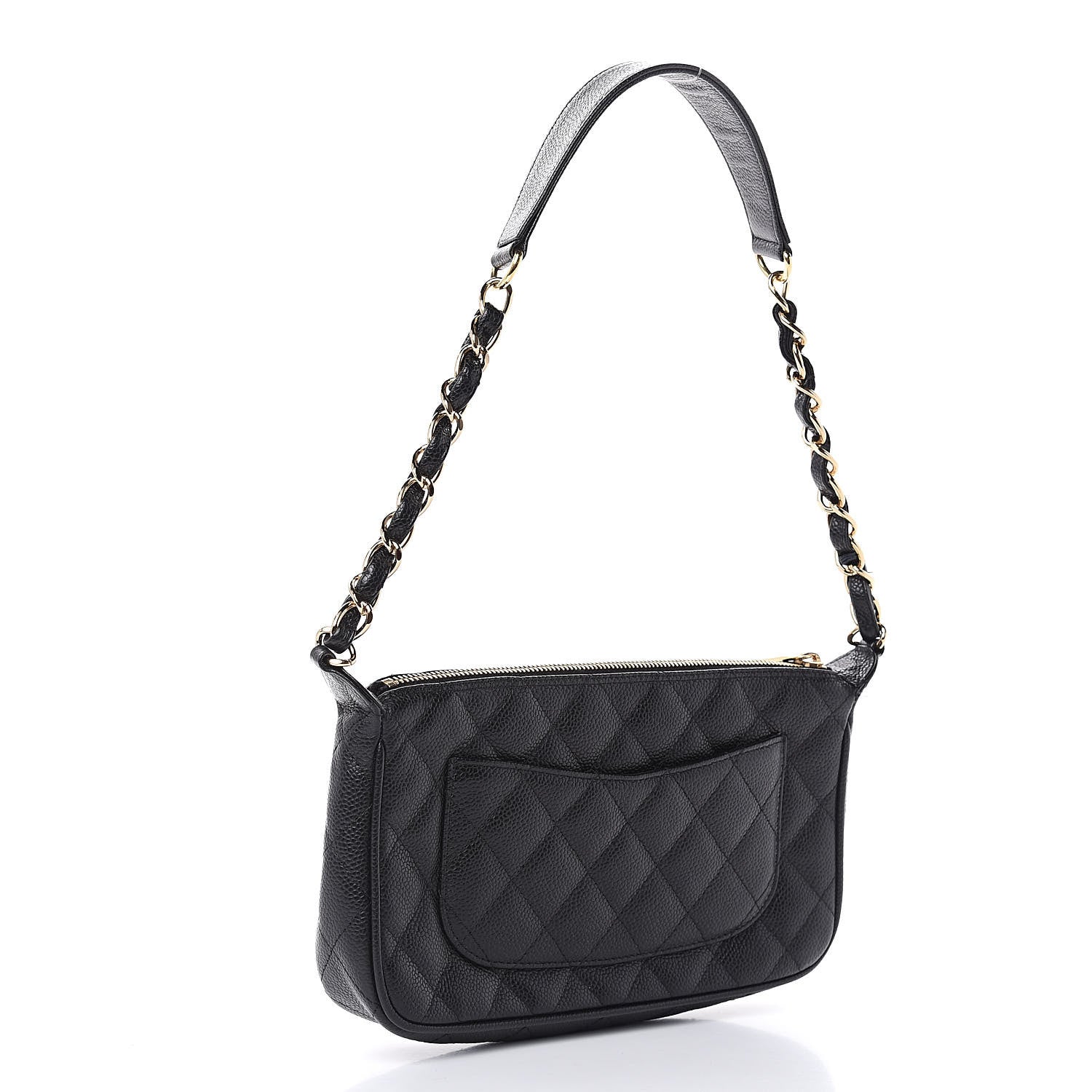 Chanel Caviar Quilted CC Shoulder Bag Black 3 of 11