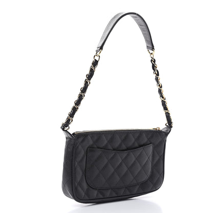 Chanel Caviar Quilted CC Shoulder Bag Black 3 of 11
