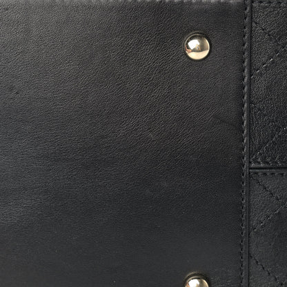 Chanel Calfskin Stitched Shopping Tote Black 11 of 18