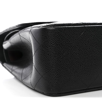 Chanel Caviar Quilted Jumbo Double Flap Black 10 of 11