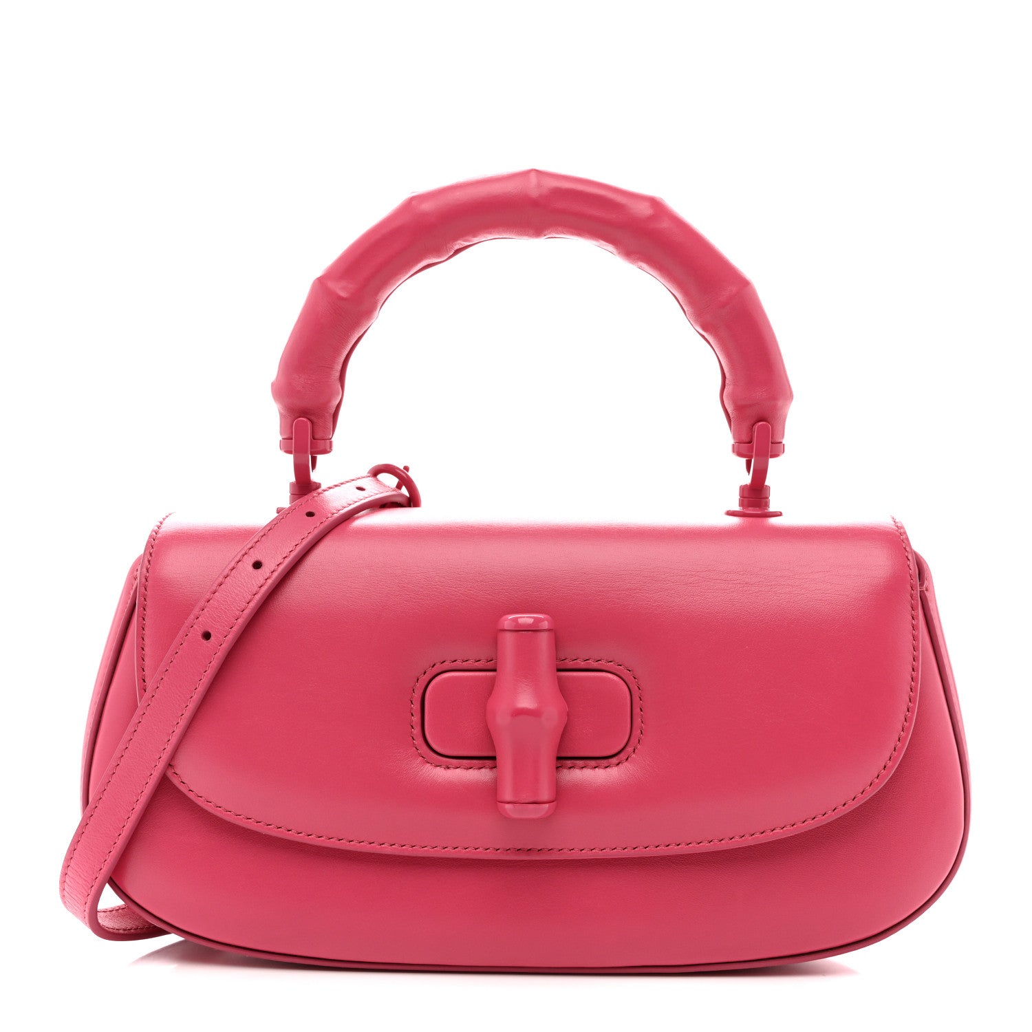 Gucci Calfskin Medium Bamboo Pink 1 of 13