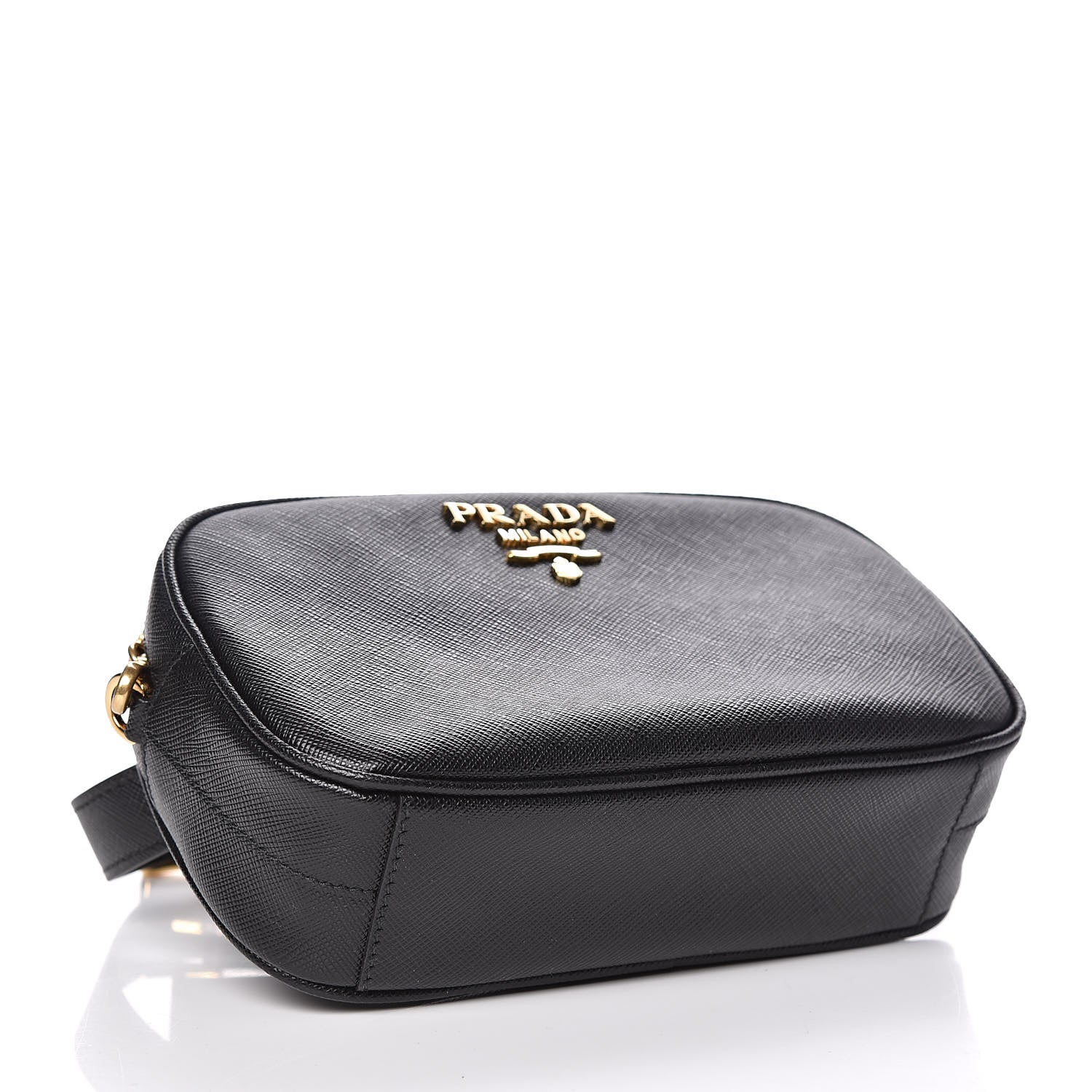 Prada Saffiano Belt Bag Black 5 of 10