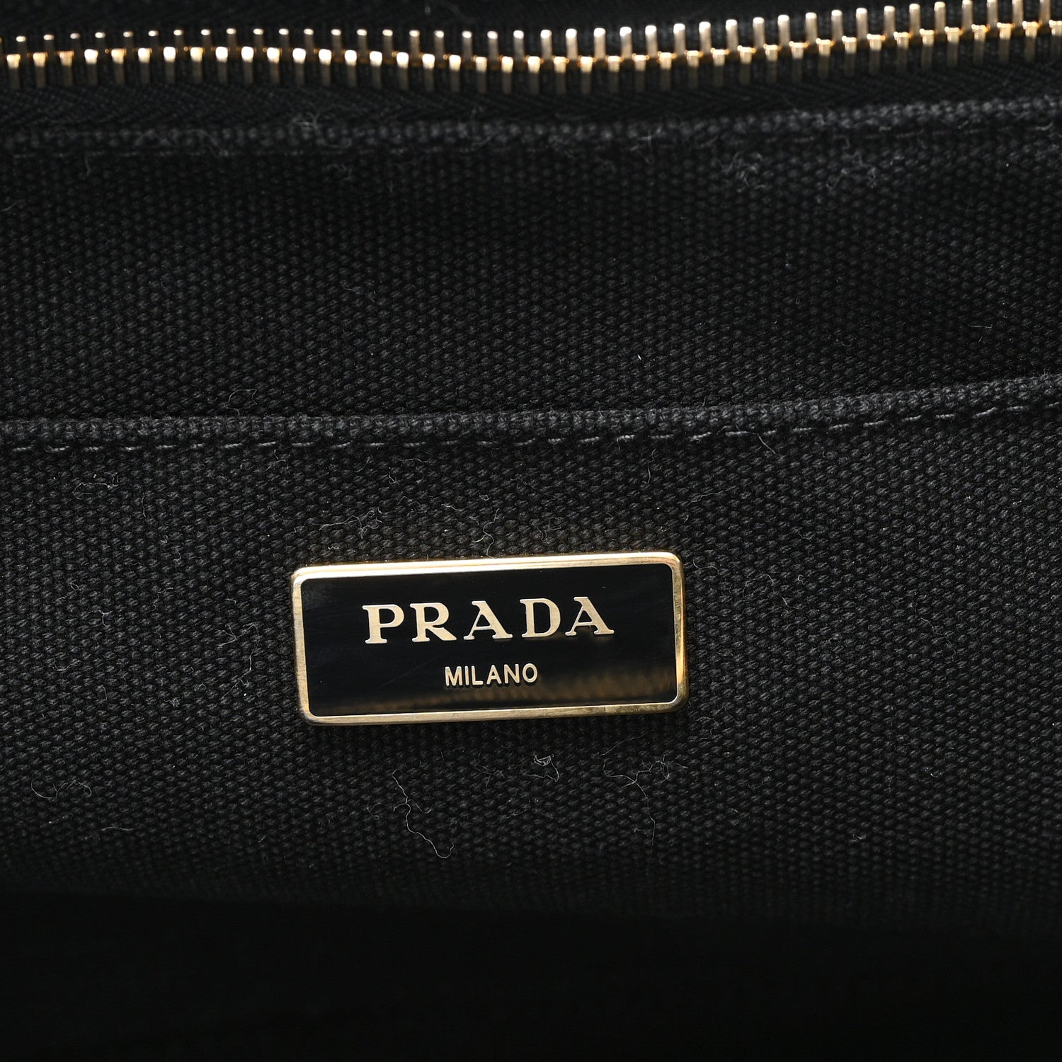 Prada Denim Crystal Studded Canapa Tote Black 6 of 11