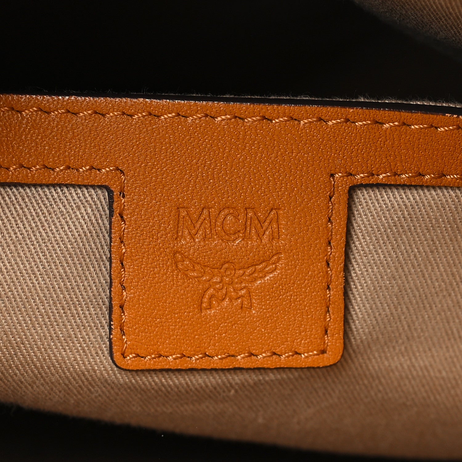 MCM Visetos Small Stark Backpack Cognac 7 of 10