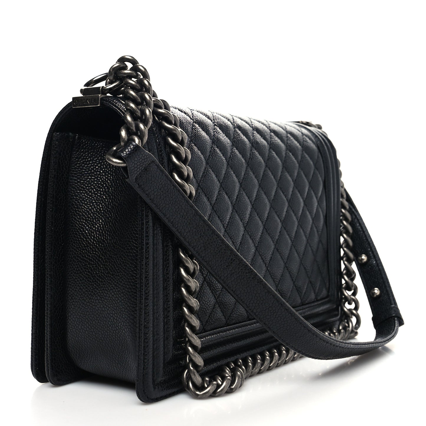 Caviar Quilted New Medium Boy Flap Black
