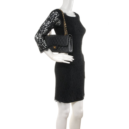 Chanel Caviar Quilted Medium Double Flap Black 2 of 8
