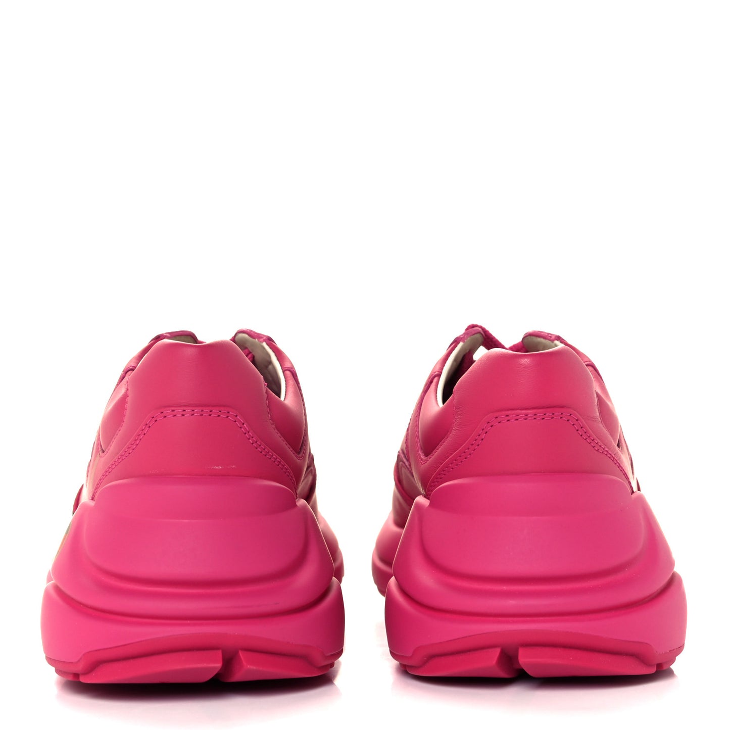 Calfskin Logo Womens Rhyton Sneakers 36.5 Box Pink
