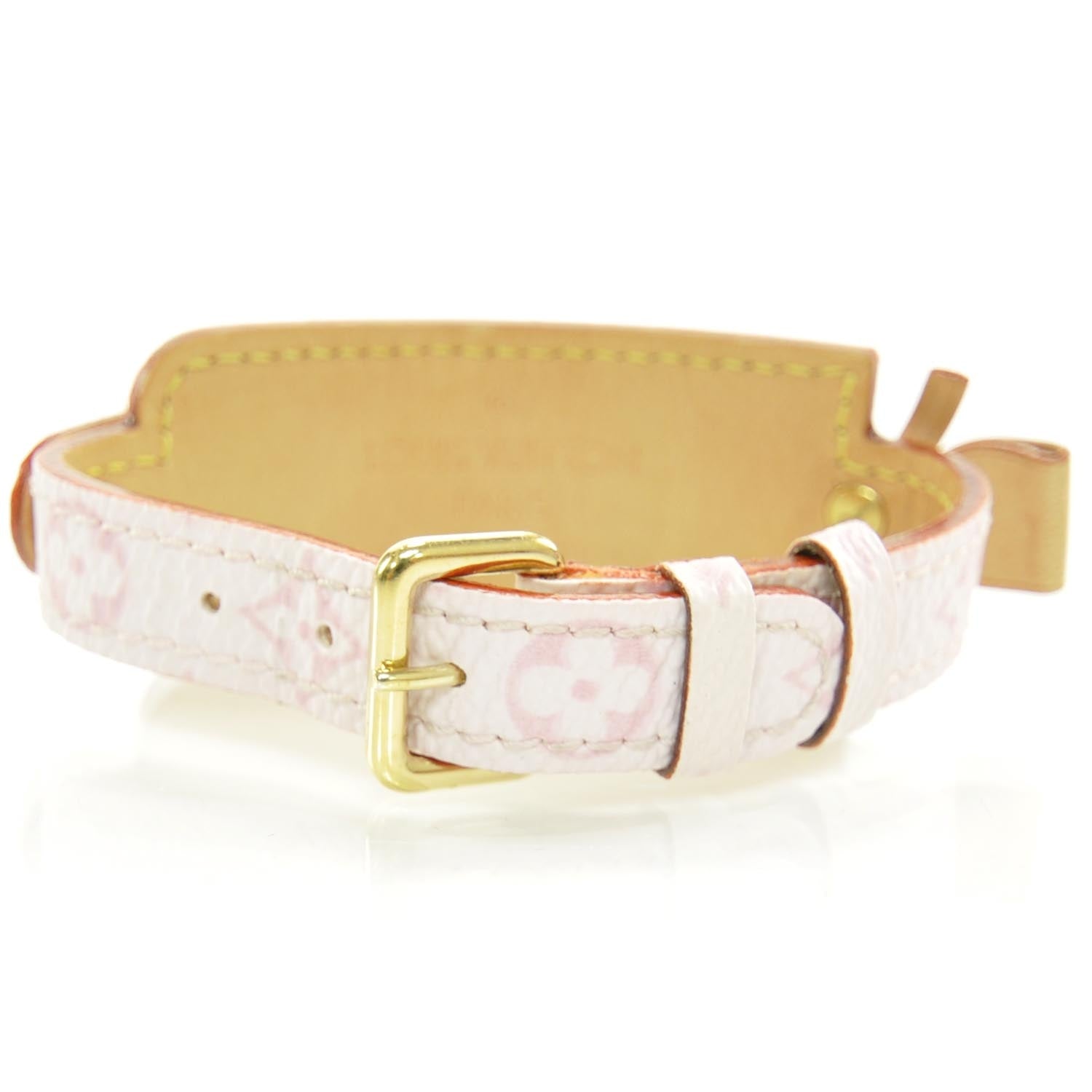 Louis Vuitton Monogram Cherry Blossom Address Wish Bracelet Pink 4 of 6
