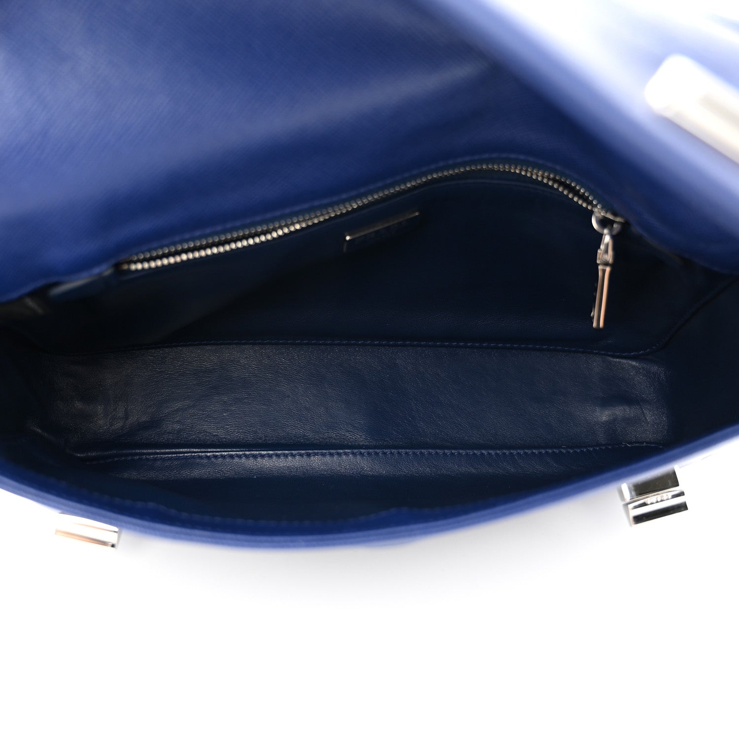 Prada Saffiano Lux Shoulder Bag Bluette 4 of 10
