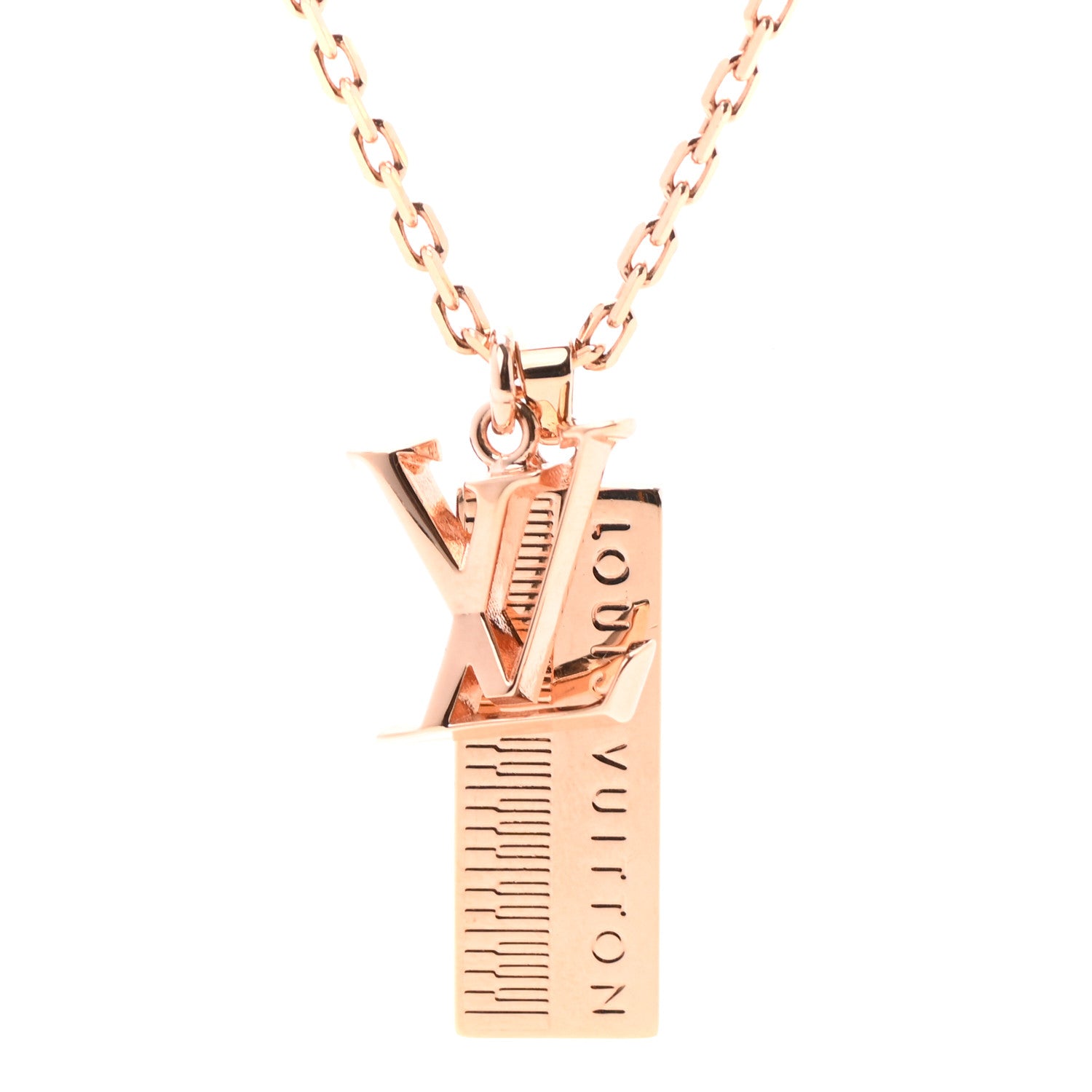 Louis Vuitton LV Sound Keyboard Necklace Rose Gold 4 of 7