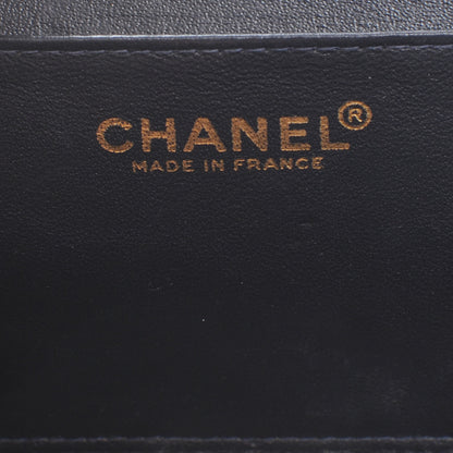 Chanel Lambskin Chocolate Bar Accordion Mademoiselle Black 6 of 7