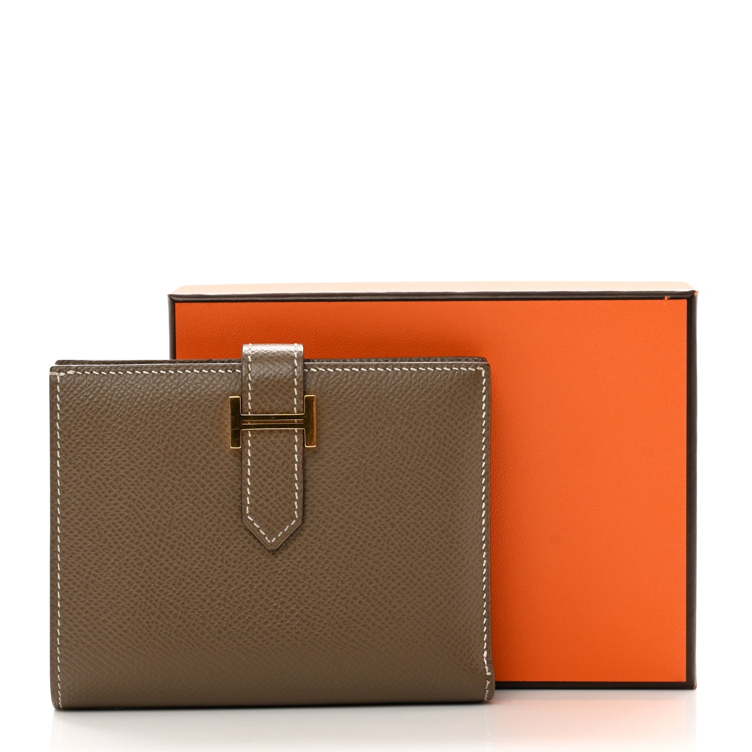 Hermes Epsom Bearn Compact Wallet Etoupe 10 of 10
