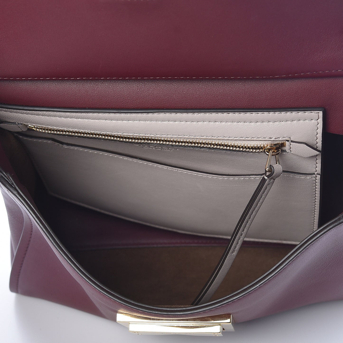 Calfskin Small Mystic Shoulder Bag Eggplant