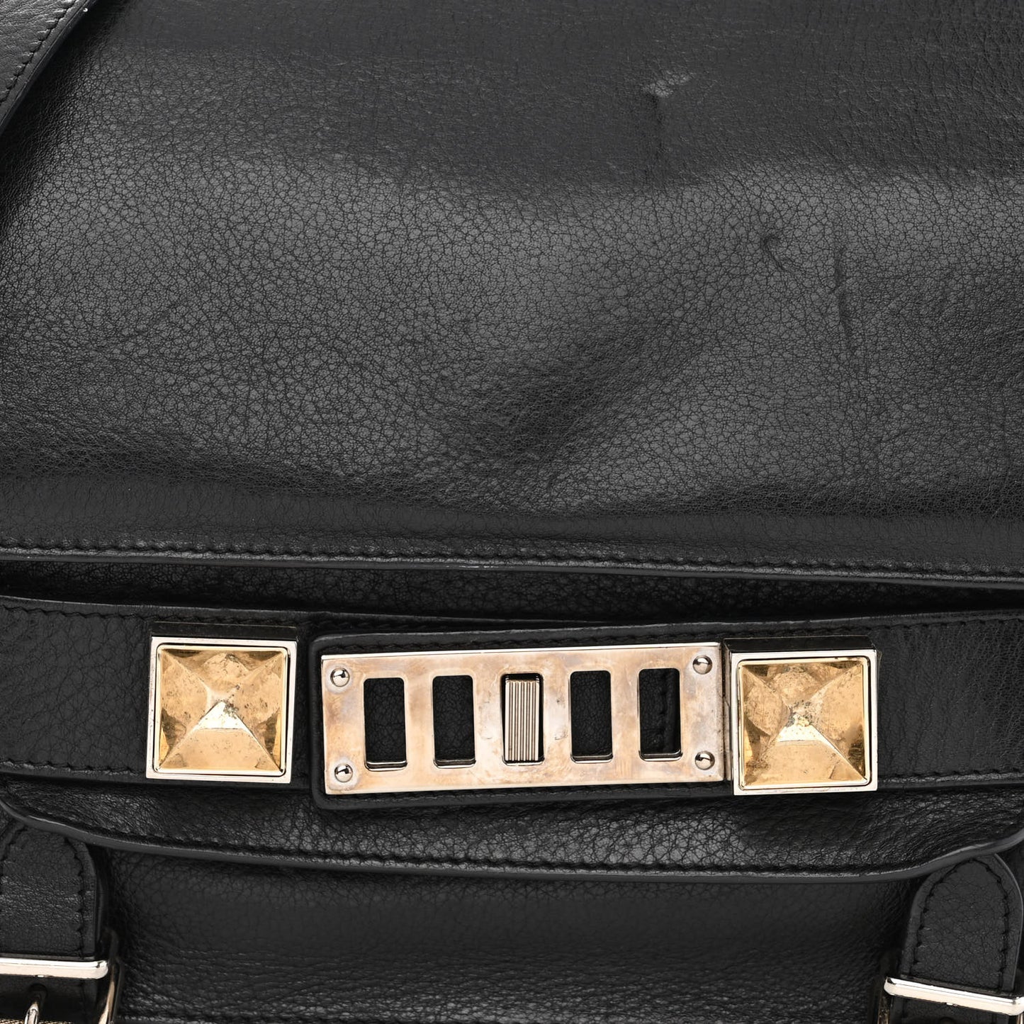 Calfskin PS11 Classic Shoulder Bag Black