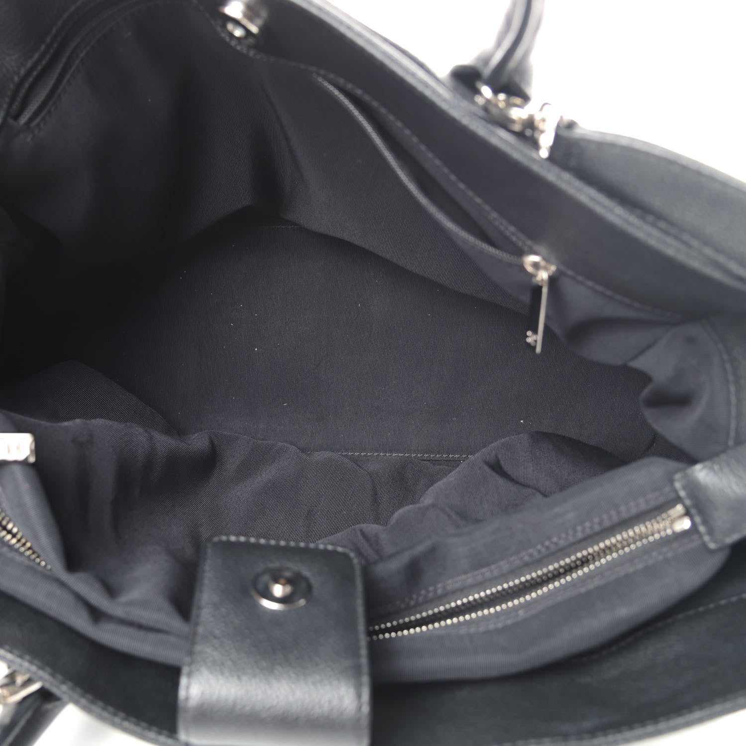 Chanel Calfskin Cerf Executive Shopper Tote Black 4 of 6