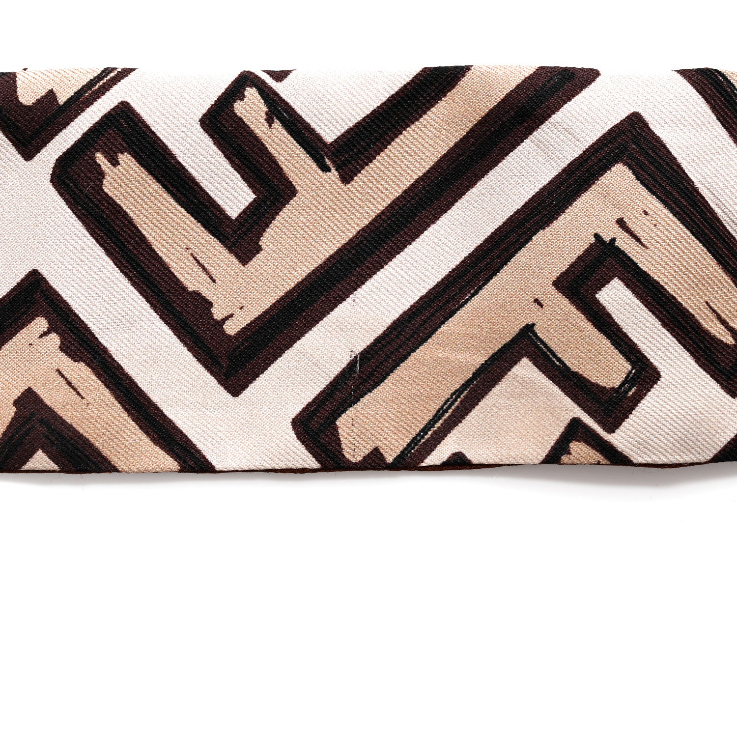 Fendi Silk Wrappy Bandeau Beige Brown 4 of 5