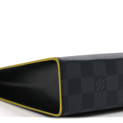 Louis Vuitton Damier Graphite Pochette Voyage MM Yellow 9 of 10