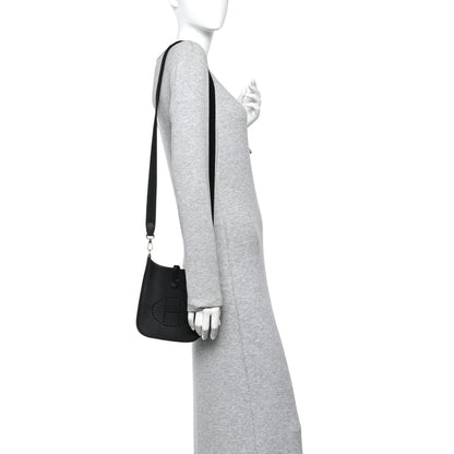 Hermes Taurillon Clemence Evelyne TPM Black 2 of 11
