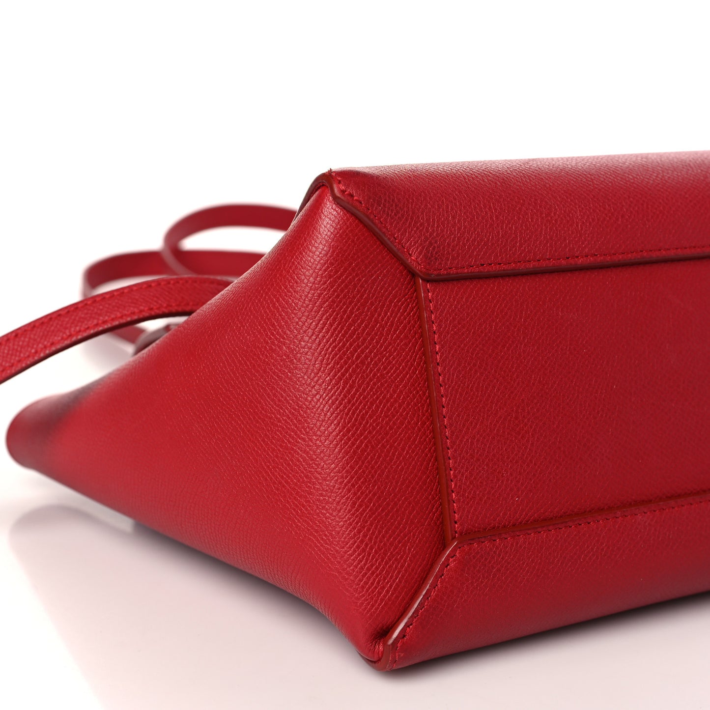 Baby Grained Calfskin Micro Belt Bag Coquelicot