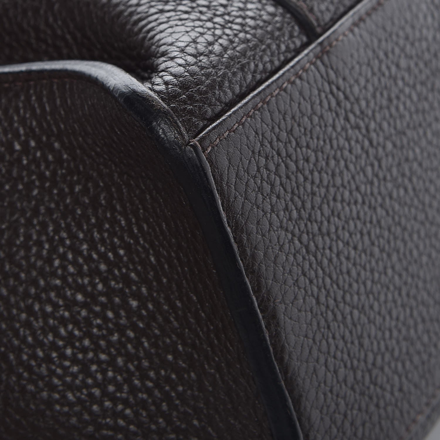 Hermes Taurillon Clemence Alfred 35 Chocolate 12 of 13