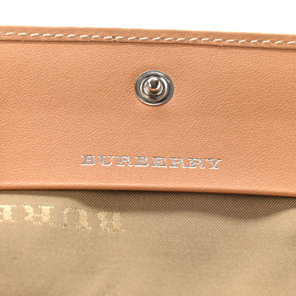 Burberry Canvas Check Flap Wallet Beige 6 of 7