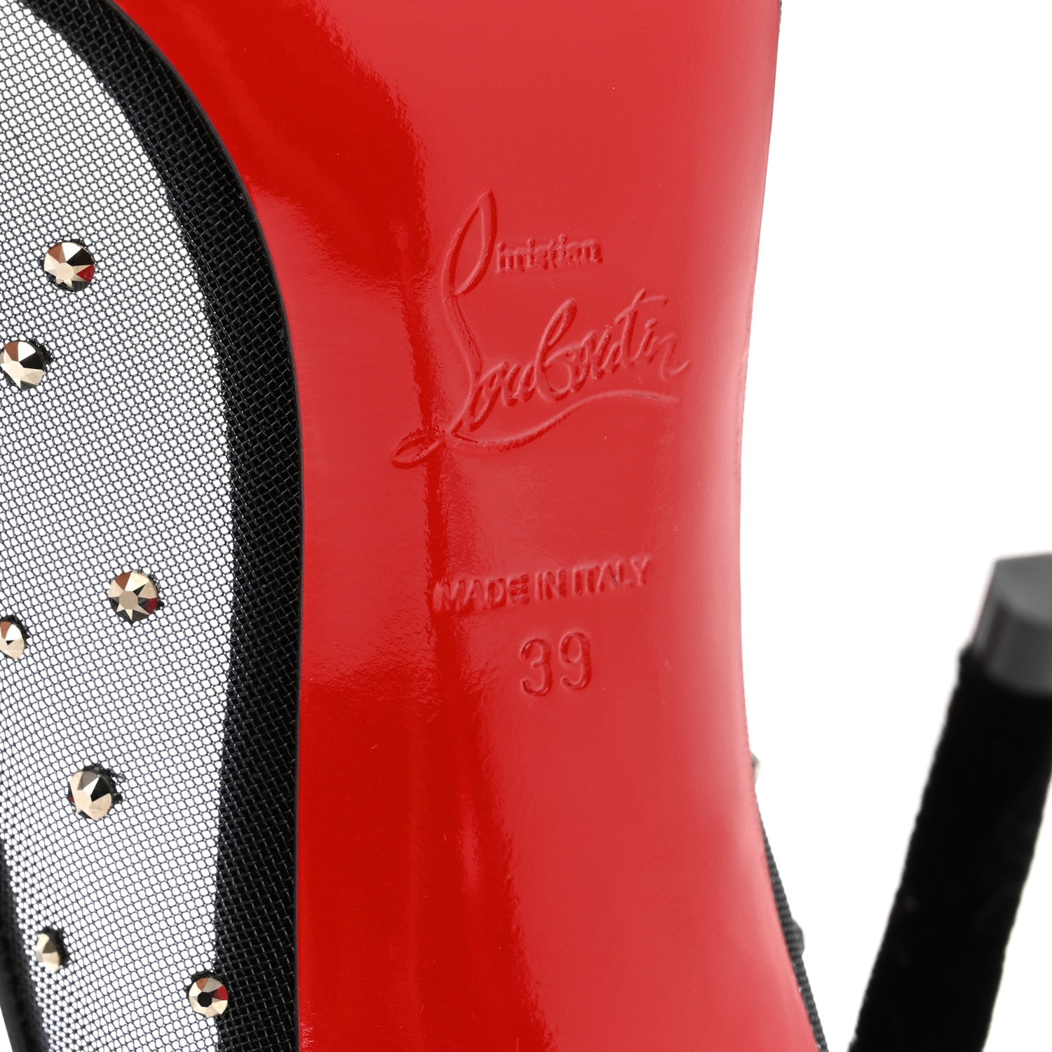 Christian Louboutin Strass Follies 100 Pumps 39 Black 6 of 8
