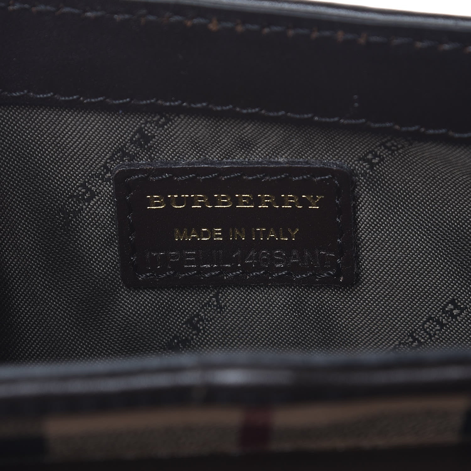 Burberry Haymarket Check Crossbody Black 6 of 9