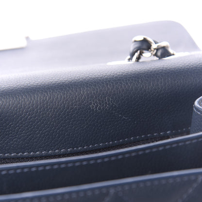 Chanel Grained Calfskin Quilted Large CC Box Flap Blue 11 of 11