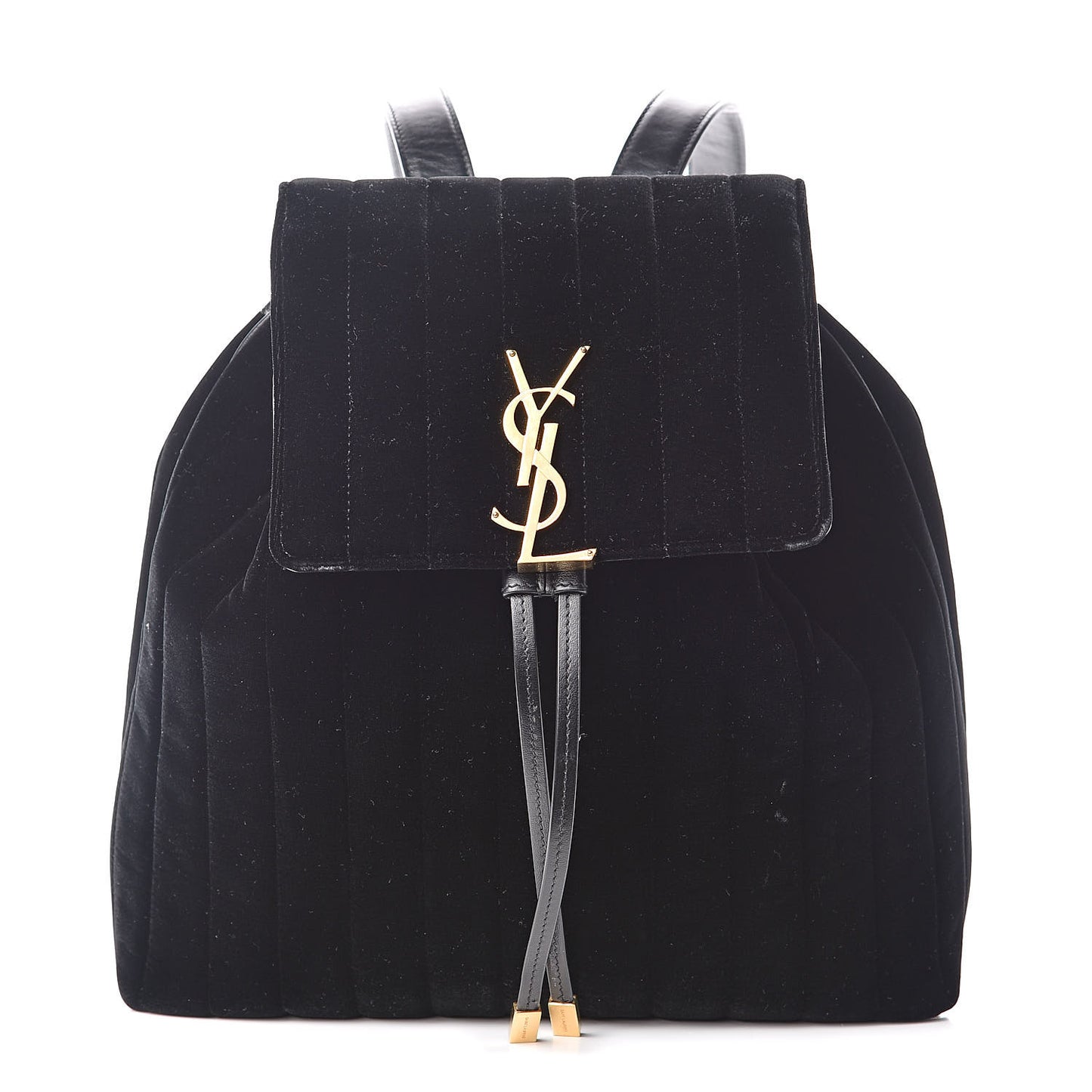 Velvet Matelasse Vicky Backpack Black