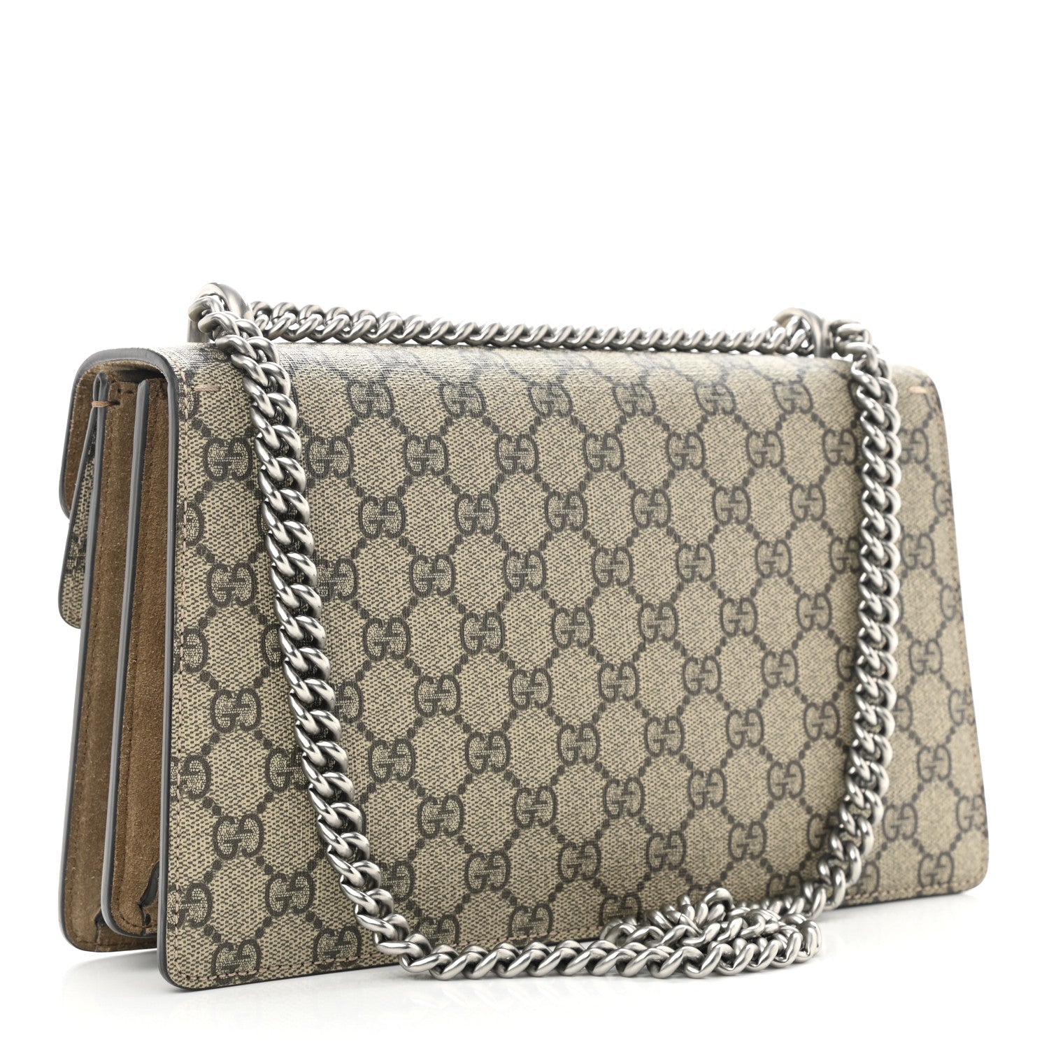 Gucci GG Supreme Monogram Small Dionysus Shoulder Bag Taupe 3 of 8