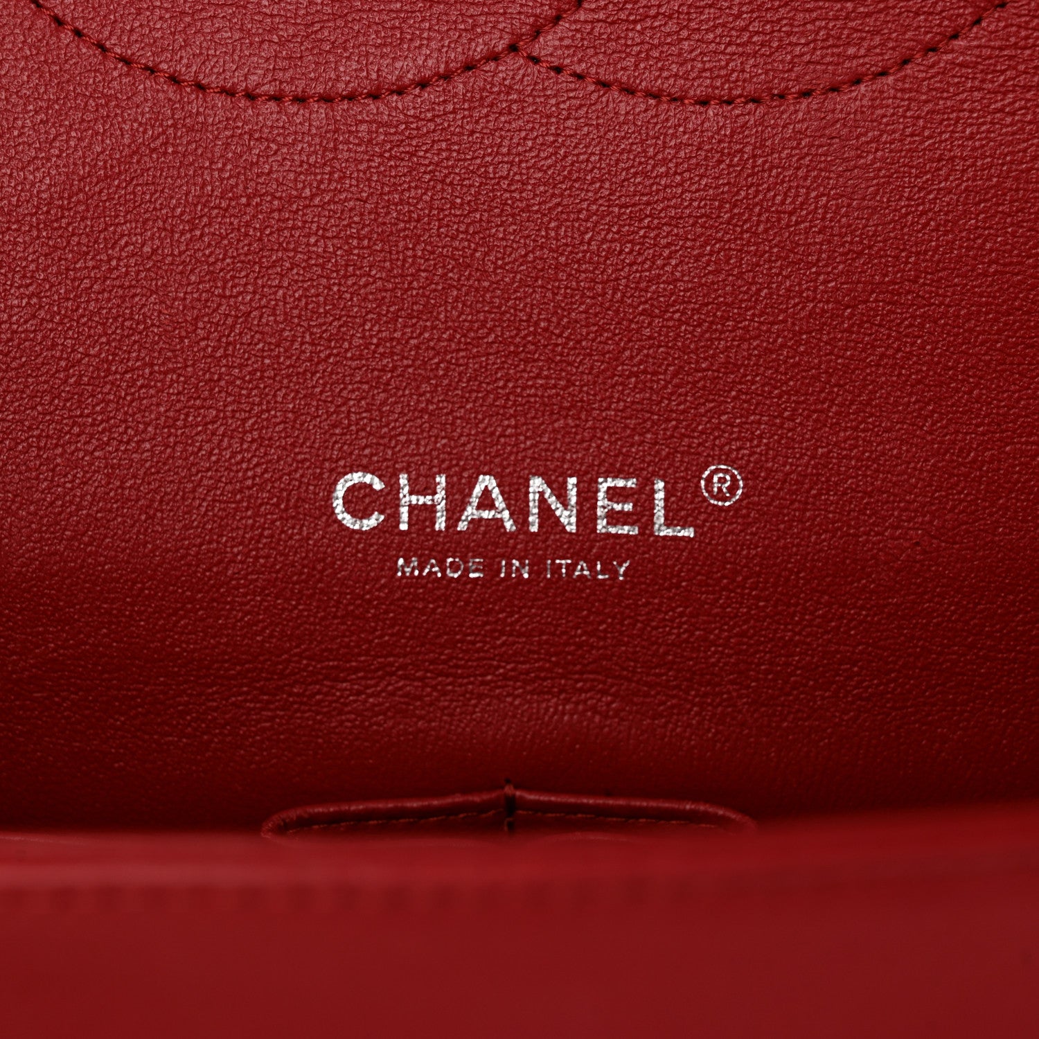 Chanel Lambskin Quilted Maxi Double Flap Red 6 of 13