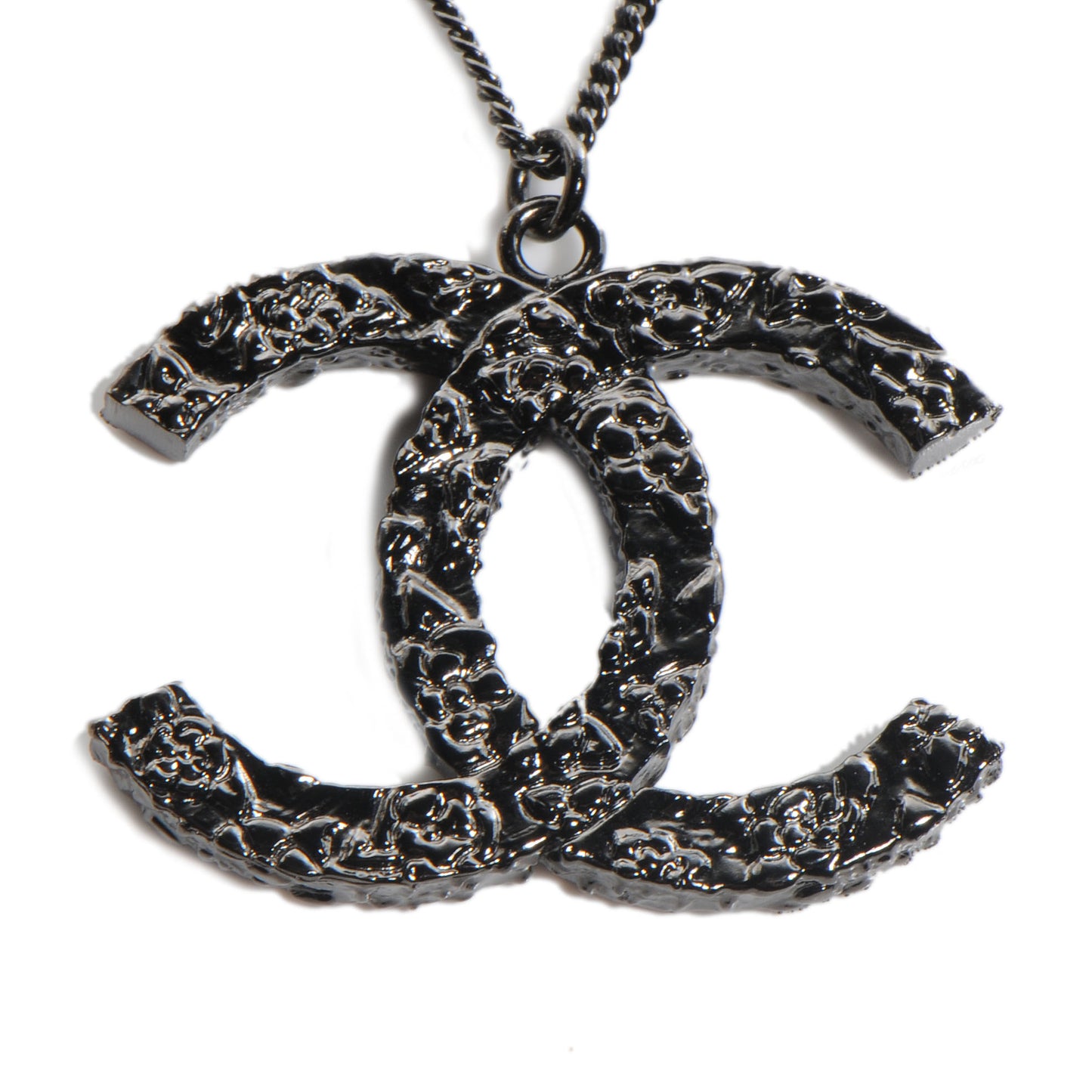 Ruthenium Camellia CC Necklace