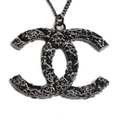 Chanel Ruthenium Camellia CC Necklace 3 of 6