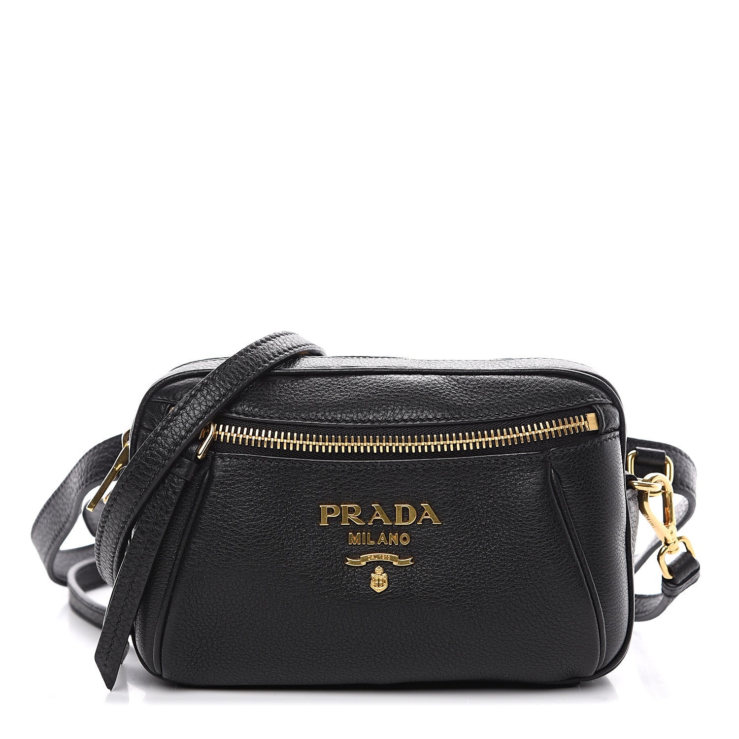 Prada Vitello Daino Belt Bag Black 1 of 8