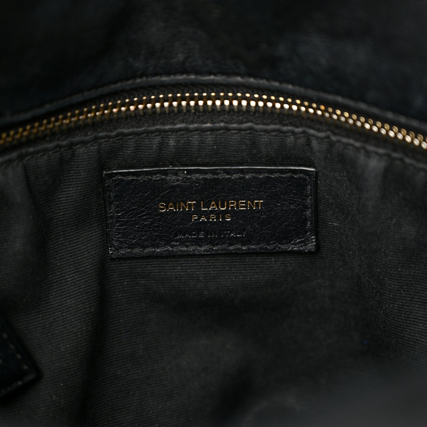 Lambskin Quilted Medium Loulou Puffer Monogram Chain Satchel Black
