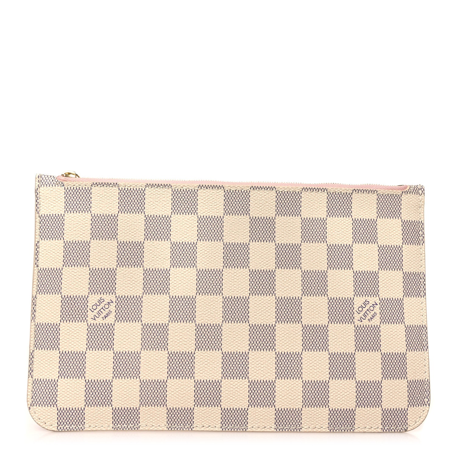 Louis Vuitton Damier Azur Neverfull MM GM Pochette Rose Ballerine 1 of 8