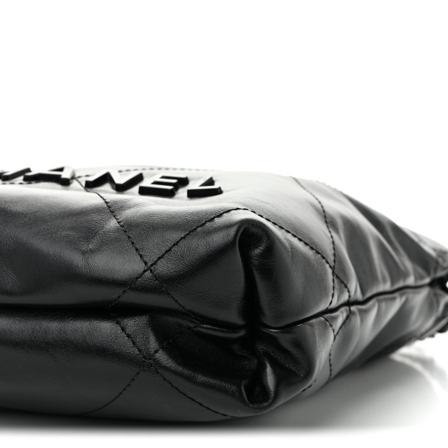 Chanel Shiny Calfskin Quilted Mini Chanel 22 So Black 10 of 10