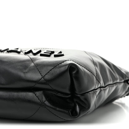Chanel Shiny Calfskin Quilted Mini Chanel 22 So Black 10 of 10