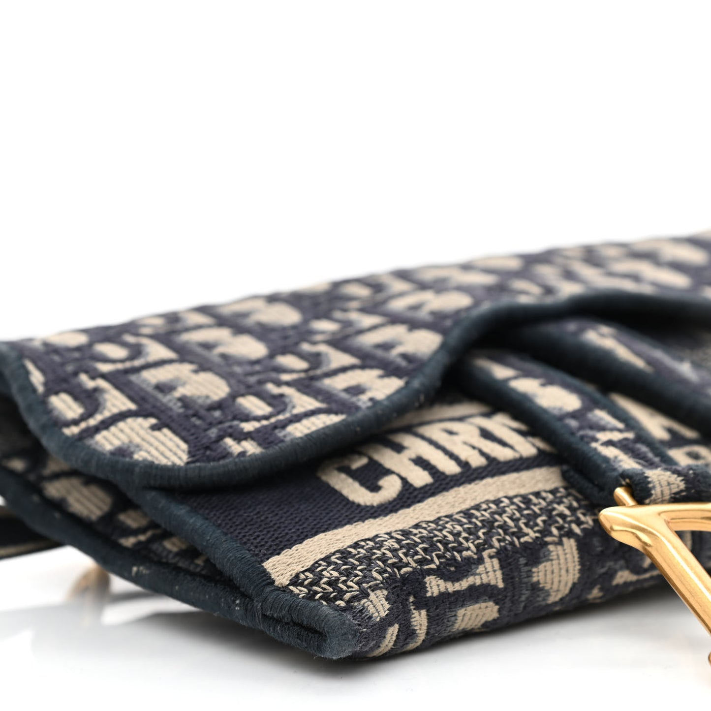 Oblique Slim Saddle Pouch Blue