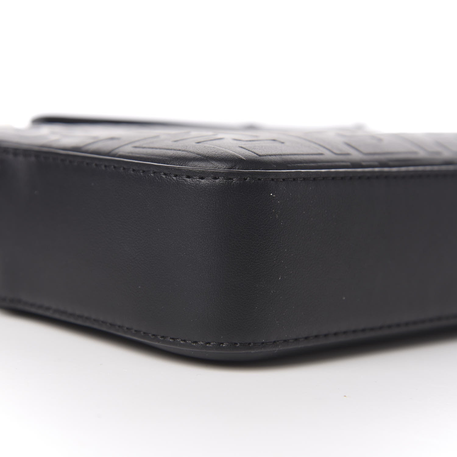 Fendi Vitello Grace FF Gradient Embossed Medium Camera Case Black 9 of 11