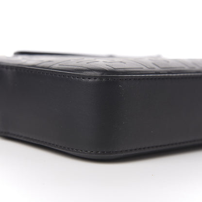 Fendi Vitello Grace FF Gradient Embossed Medium Camera Case Black 9 of 11