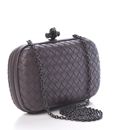 Bottega Veneta Nappa Intrecciato Chain Knot Clutch Quetsche 3 of 9
