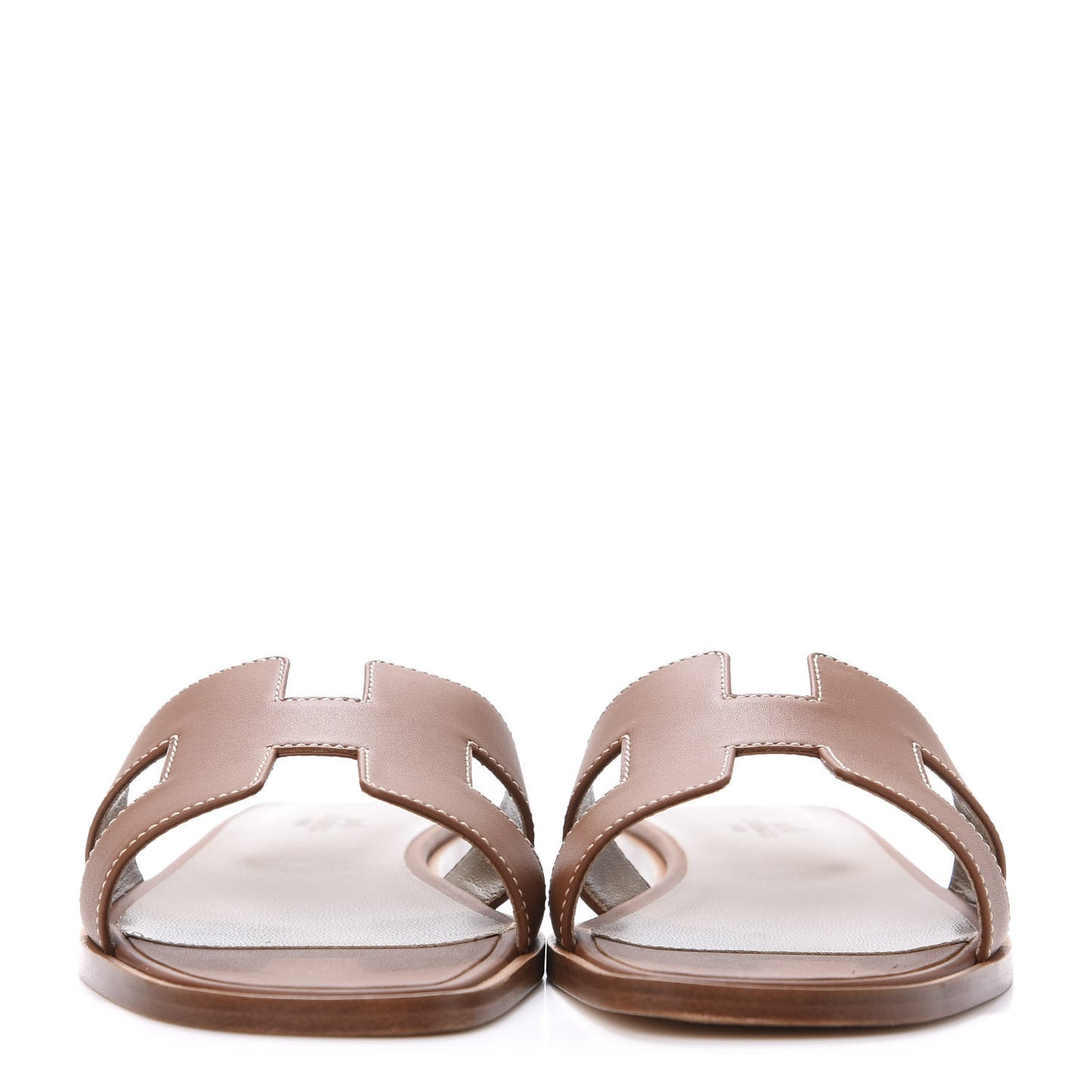 Box Calfskin Oran Sandals 38.5 Gold