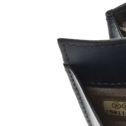 Chanel Patent Quilted Brilliant Yen Wallet Blue Fonce 12 of 12